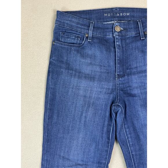 Mott Bow Jeans Womens 26x28 High Rise Skinny Stretch Regular Fit Denim‎ - Picture 3 of 13
